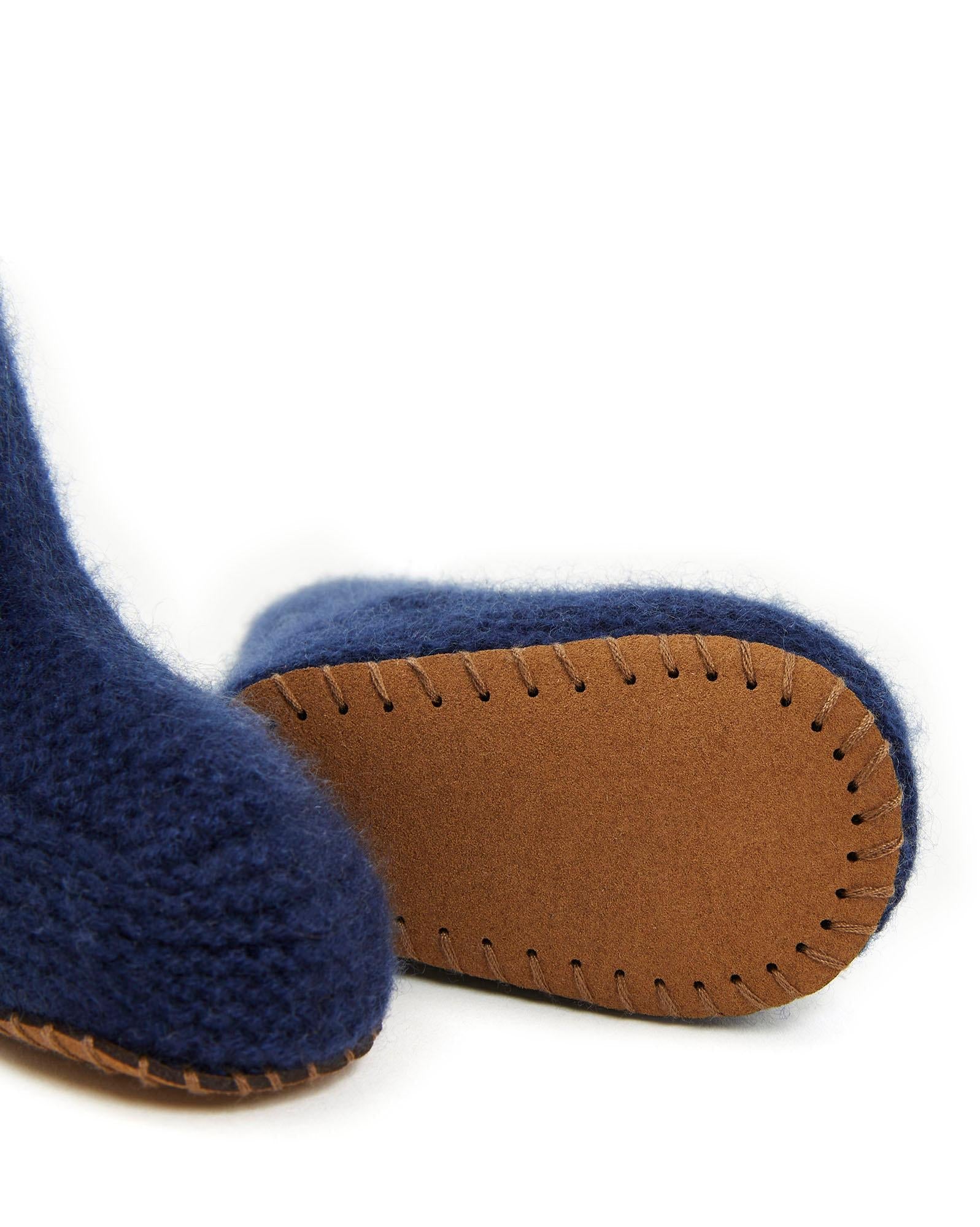 Chaussons - Bleu Bébé 100% Cachemire