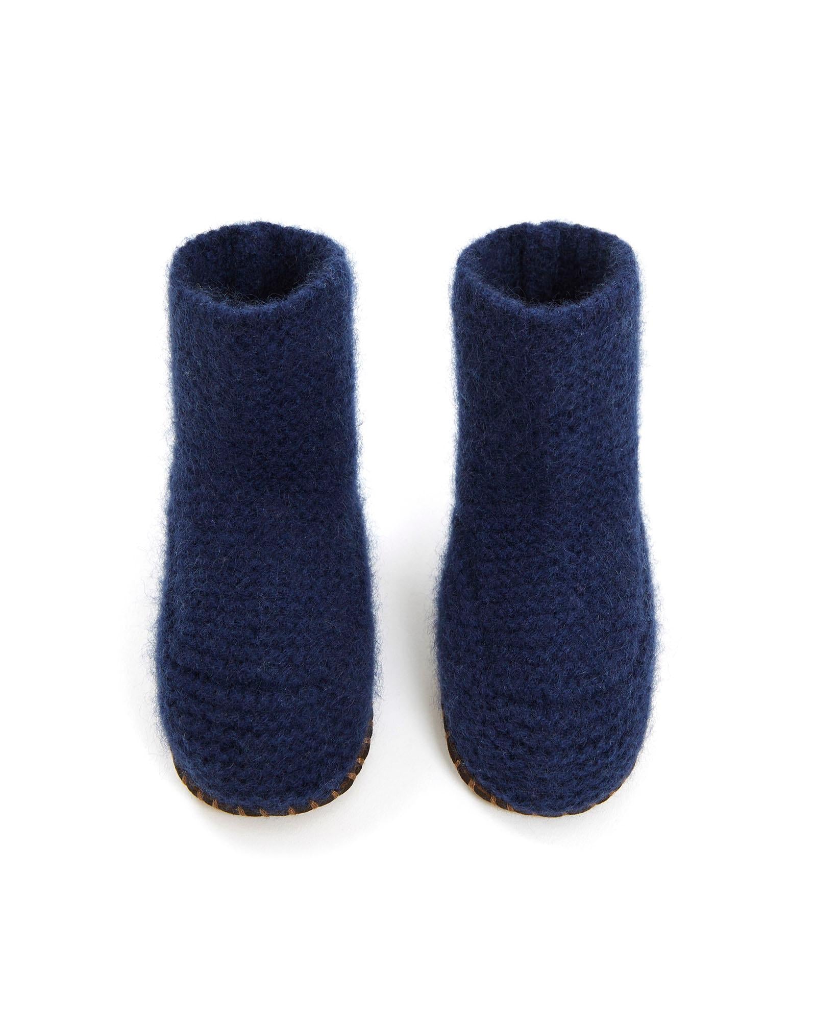 Chaussons - Bleu Bébé 100% Cachemire