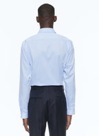Fursac - Chemise Bleue En Twill De Coton