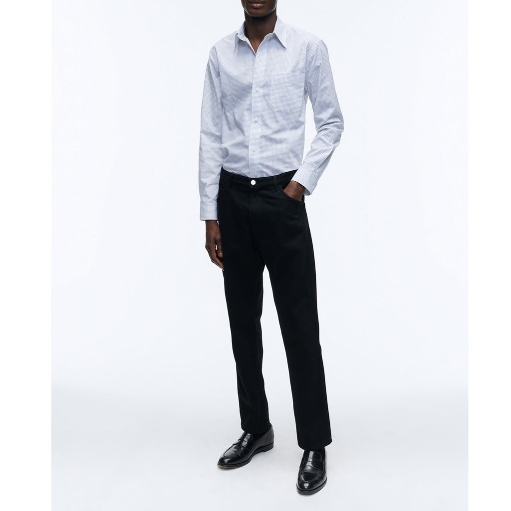 Fursac - Chemise Blanche En Popeline De Coton À Carreaux
