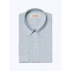 Fursac - Chemise Blanche En Popeline De Coton À Carreaux