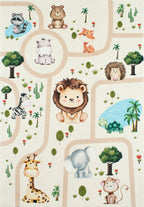Happy - Tapis D'Intérieur - Polyester Imprimé - Beige