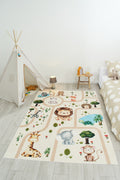 Happy - Tapis D'Intérieur - Polyester Imprimé - Beige