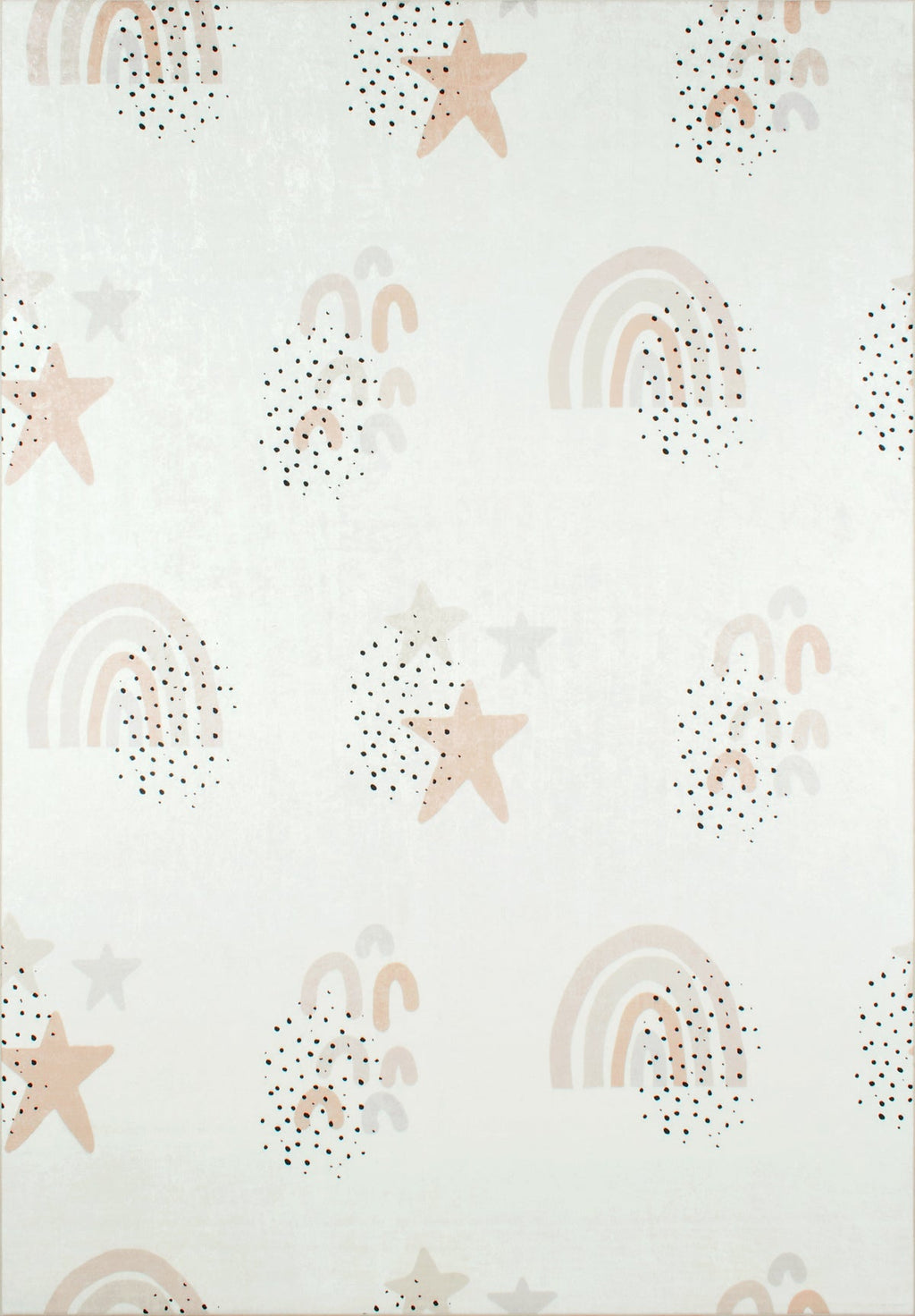 Happy - Tapis D'Intérieur - Polyester Imprimé - Creme