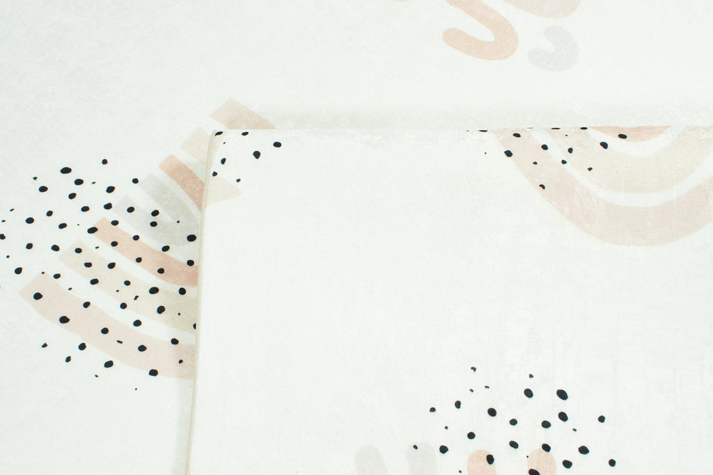 Happy - Tapis D'Intérieur - Polyester Imprimé - Creme