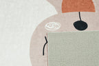Happy - Tapis D'Intérieur - Polyester Imprimé - Marron