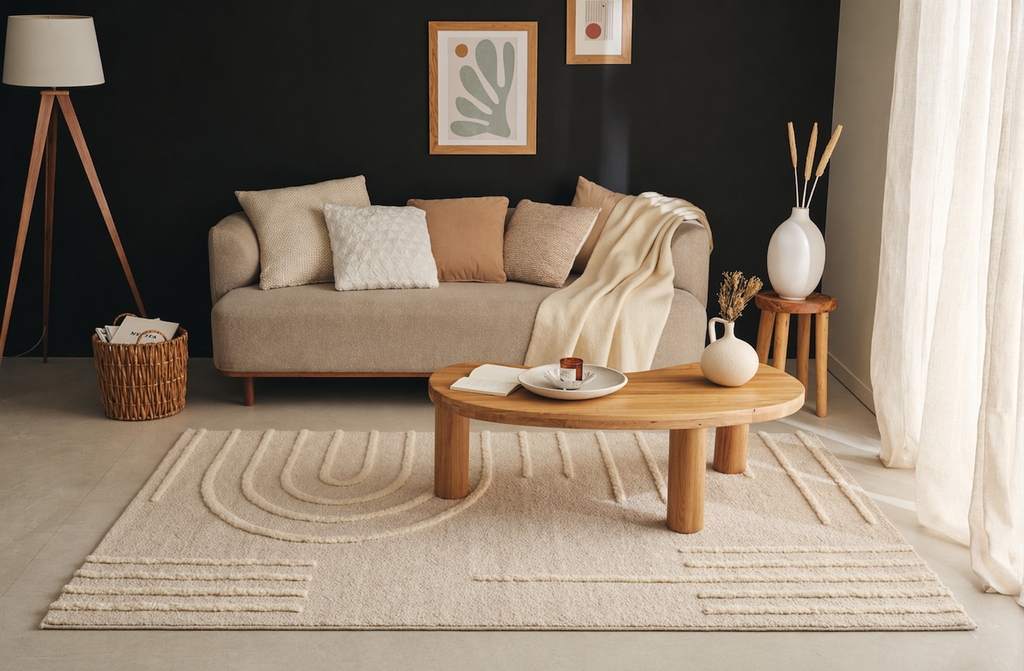 Harmonie - Tapis D'Intérieur - Polypropylène - Creme