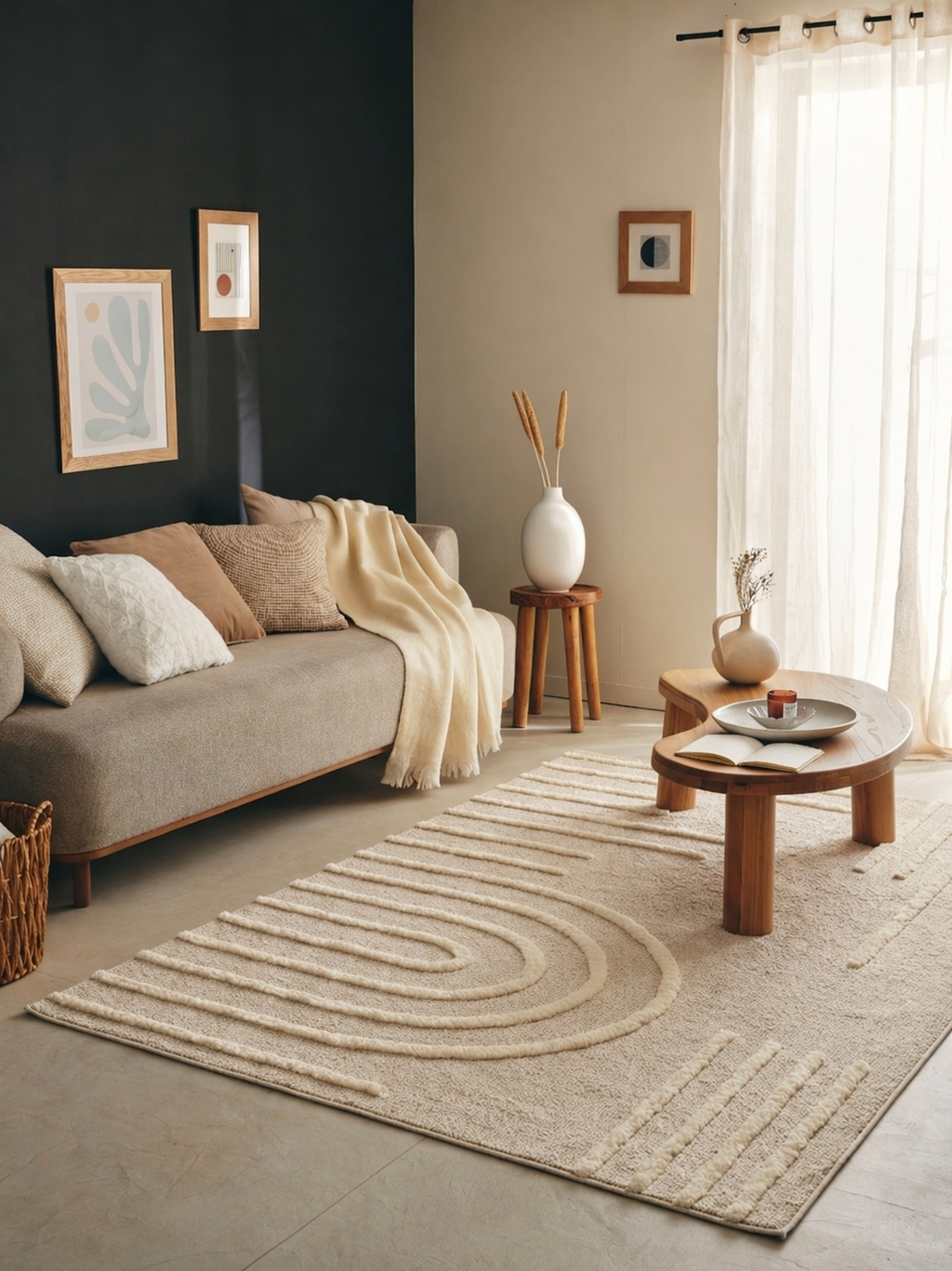 Harmonie - Tapis D'Intérieur - Polypropylène - Creme