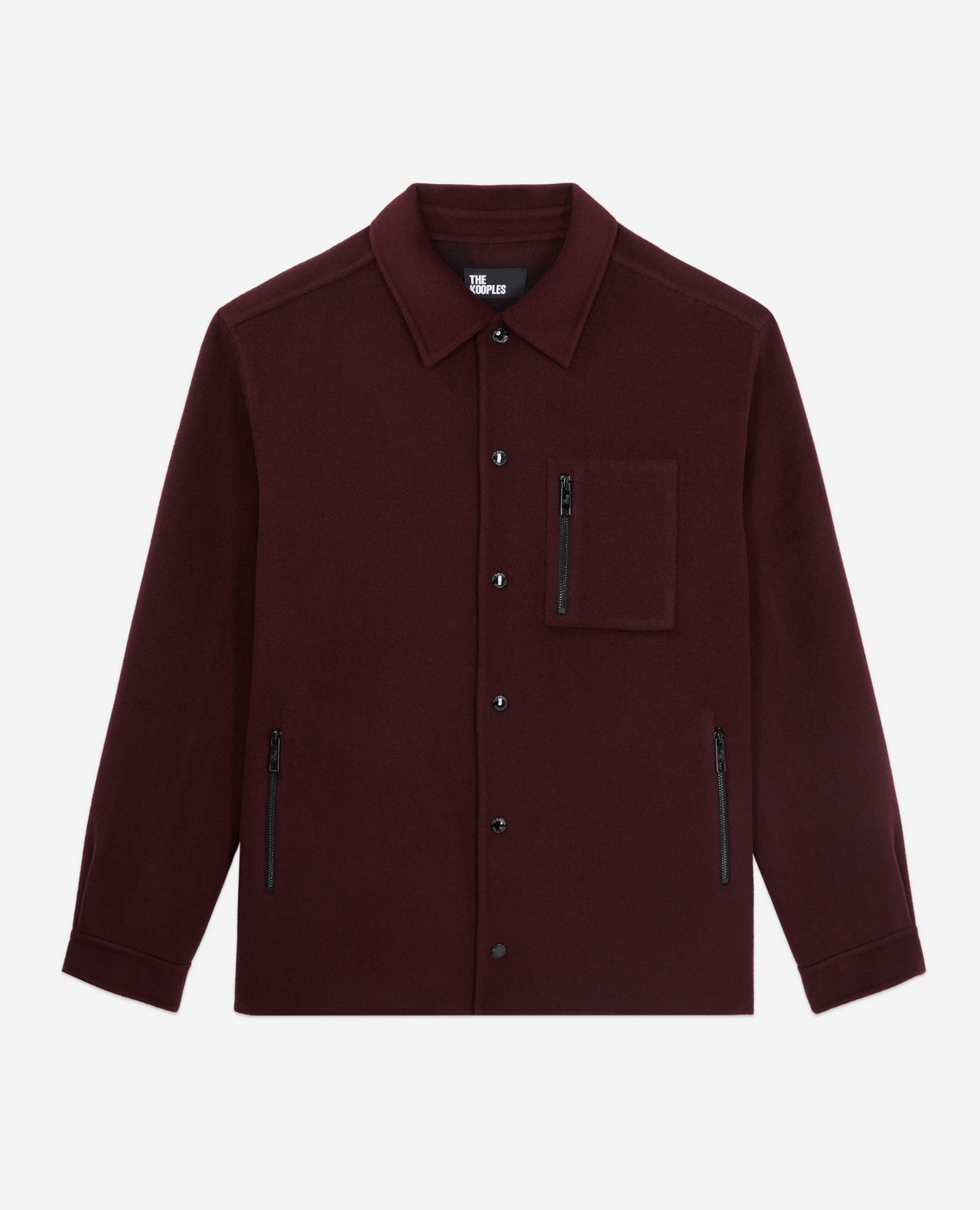 The Kooples - Veste En Laine - Bordeaux - Homme