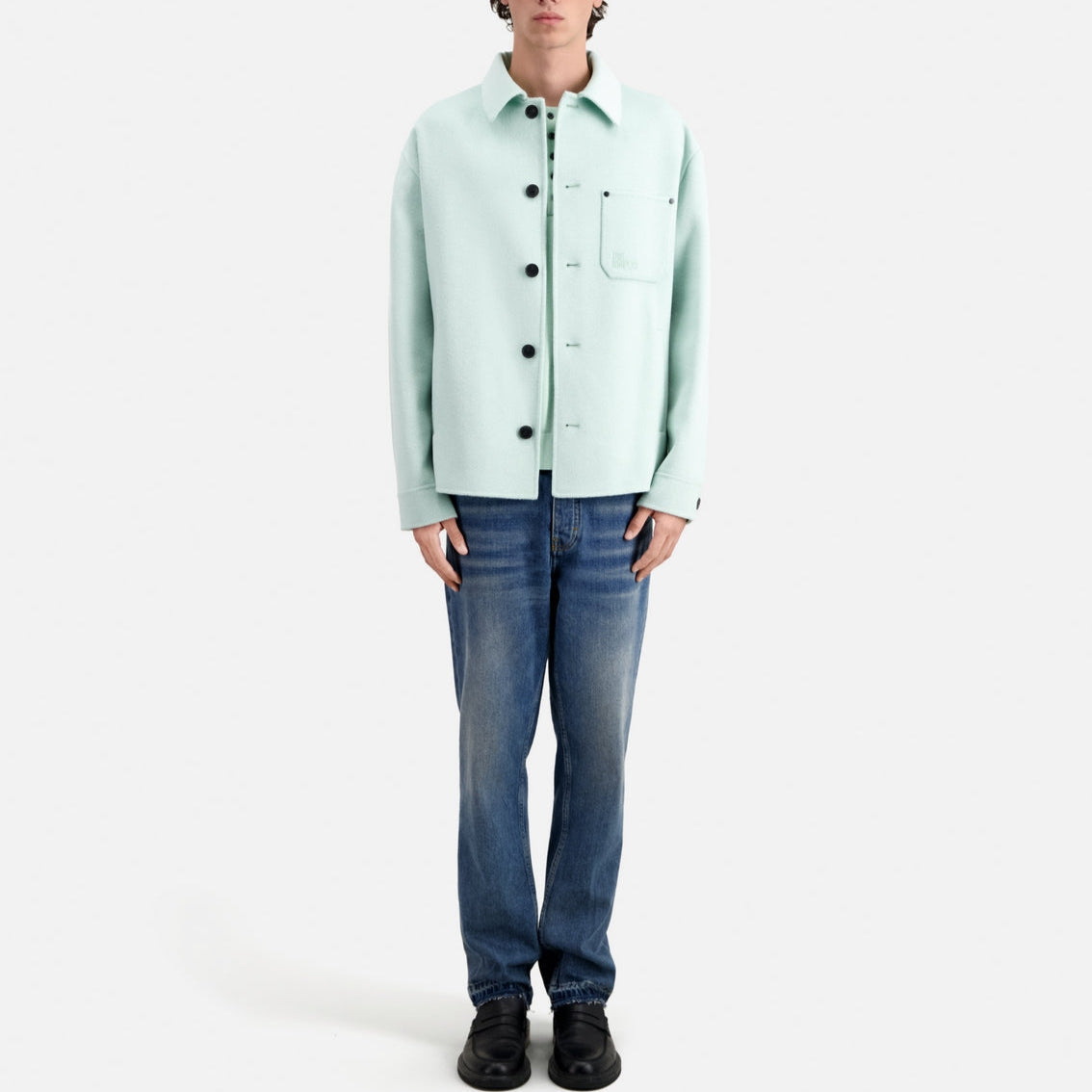 The Kooples - Veste En Laine - Vert D'Eau - Homme