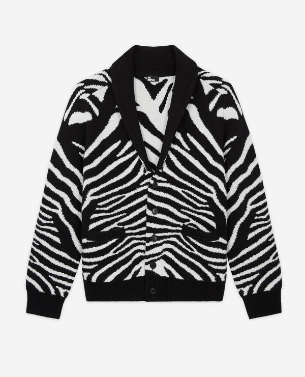 The Kooples - Gilet En Laine - Noir Et Blanc - Homme