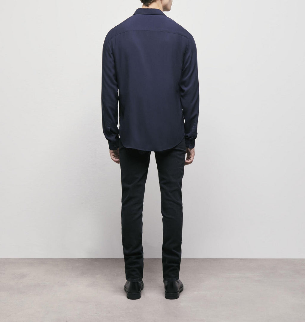 The Kooples - Chemise Slim Decintree Unie Patte De Boutonnage Cachee - Homme