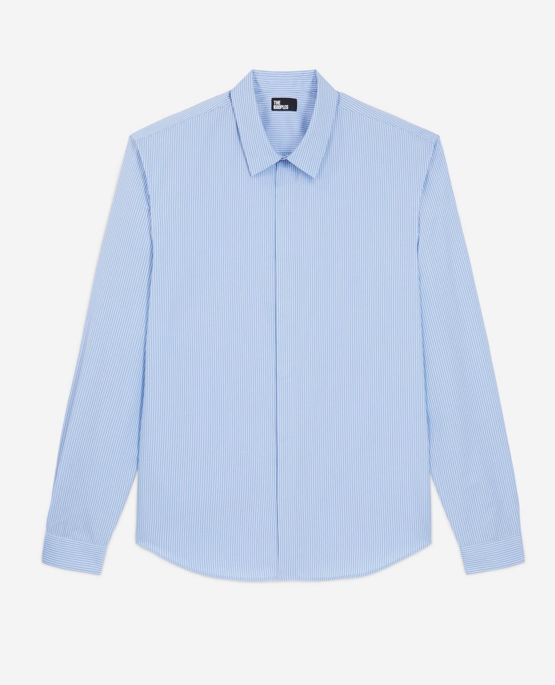 The Kooples - Chemise Slim - Ciel Et Blanc - Homme