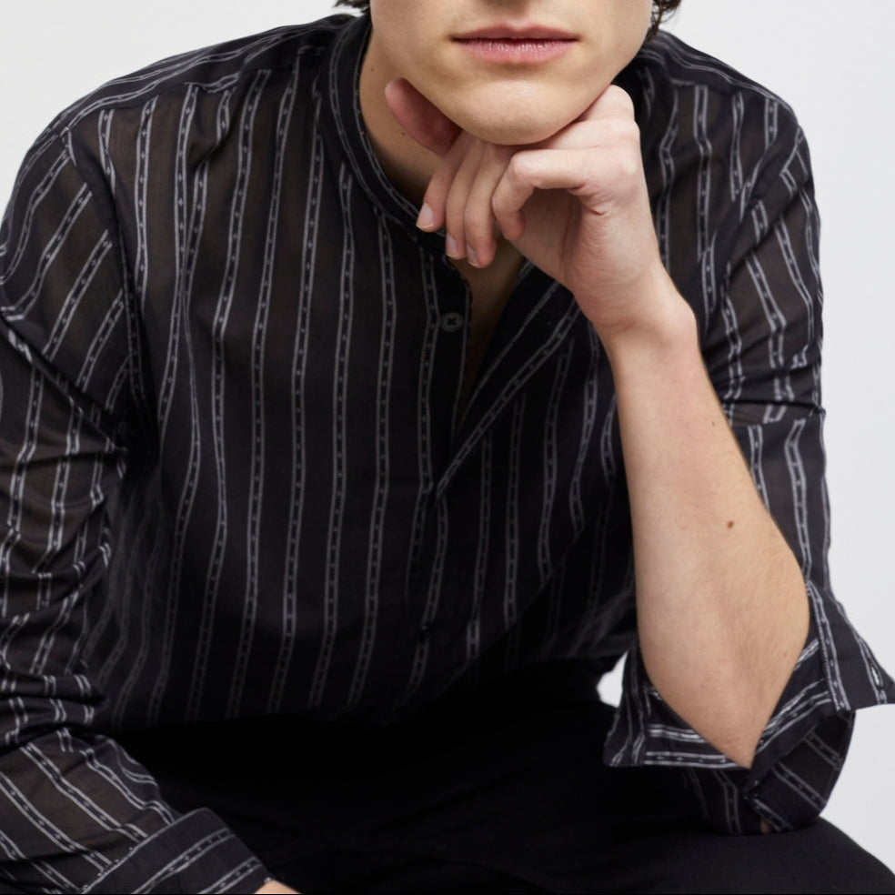 The Kooples - Chemise - Noir Et Blanc - Homme