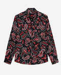 The Kooples - Chemise Regular - Noir Et Rouge - Homme