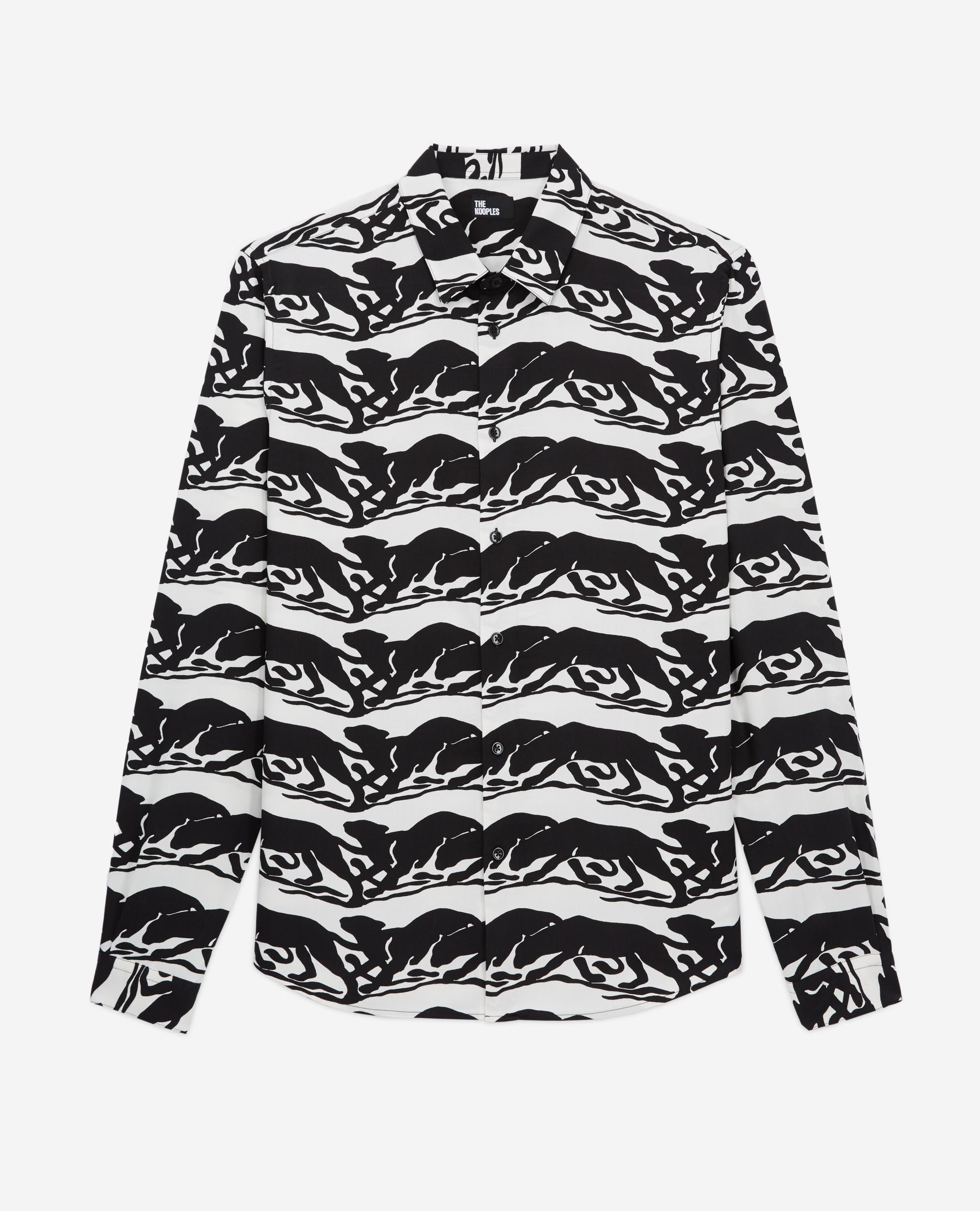 The Kooples - Chemise Regular - Noir Et Blanc - Homme