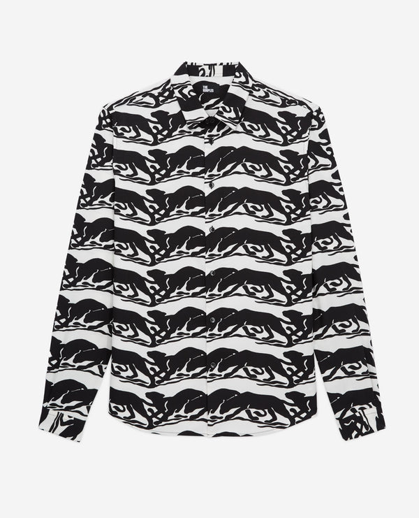 The Kooples - Chemise Regular - Noir Et Blanc - Homme