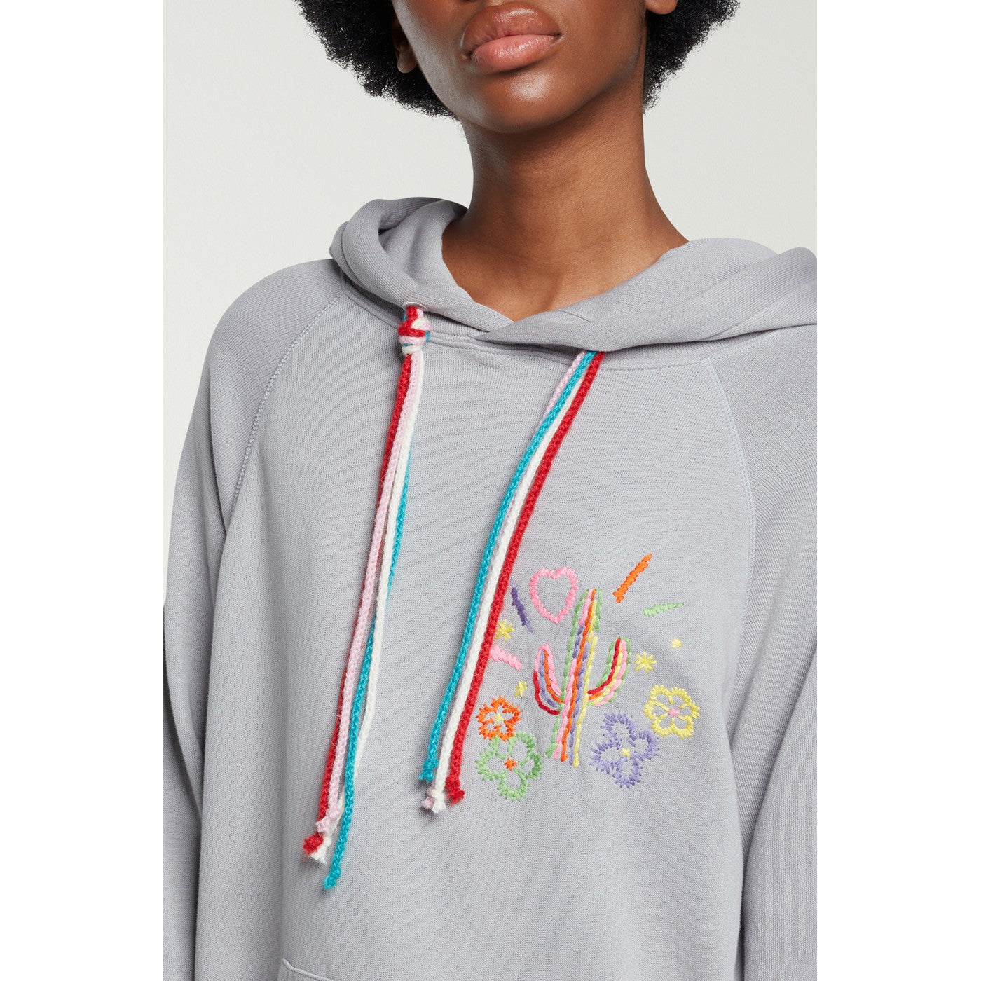 Cardigan Embroidered Cactus Stripe