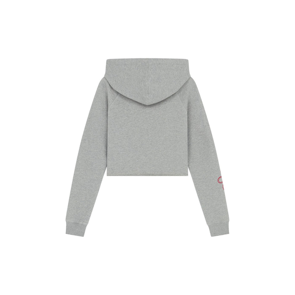 Sweat Embroidered Flower Cropped