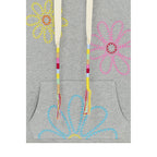 Sweat Embroidered Flower Cropped