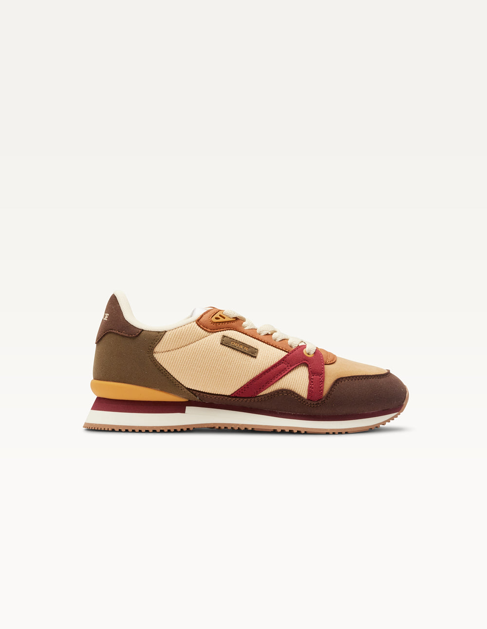 Baskets Basses Andrée - Marron Beige Bordeaux - Femme