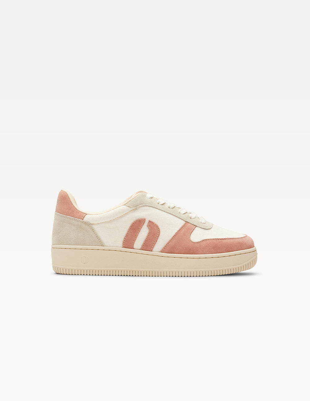 Baskets Basses Marilou - Rose Clair Blanc Gris Clair - Femme