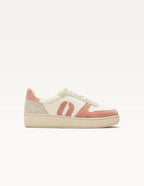Baskets Basses Marilou - Rose Clair Blanc Gris Clair - Femme