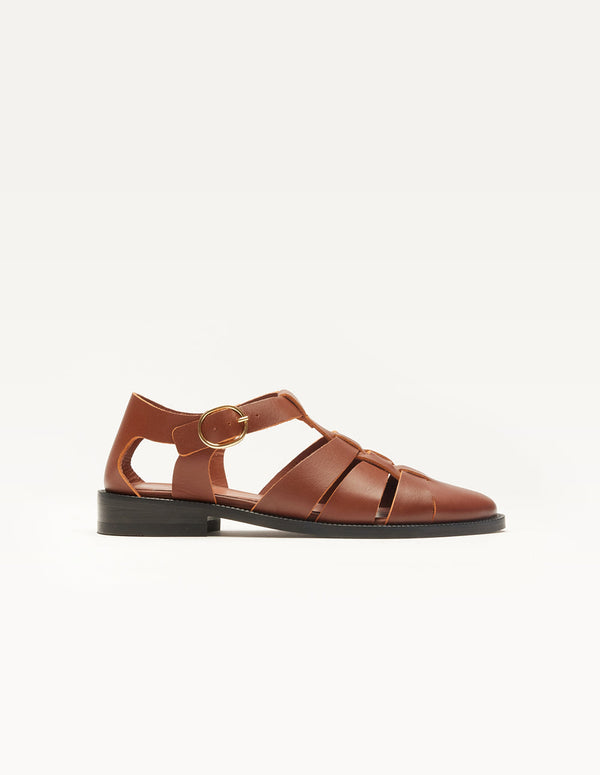 Sandales Inès - Cuir Marron - Femme