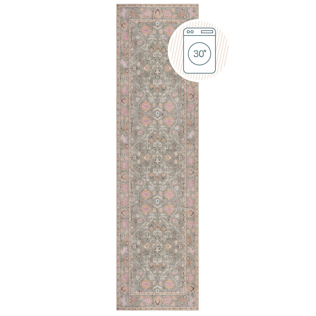 Una Floral - Tapis Lavable De Couloir