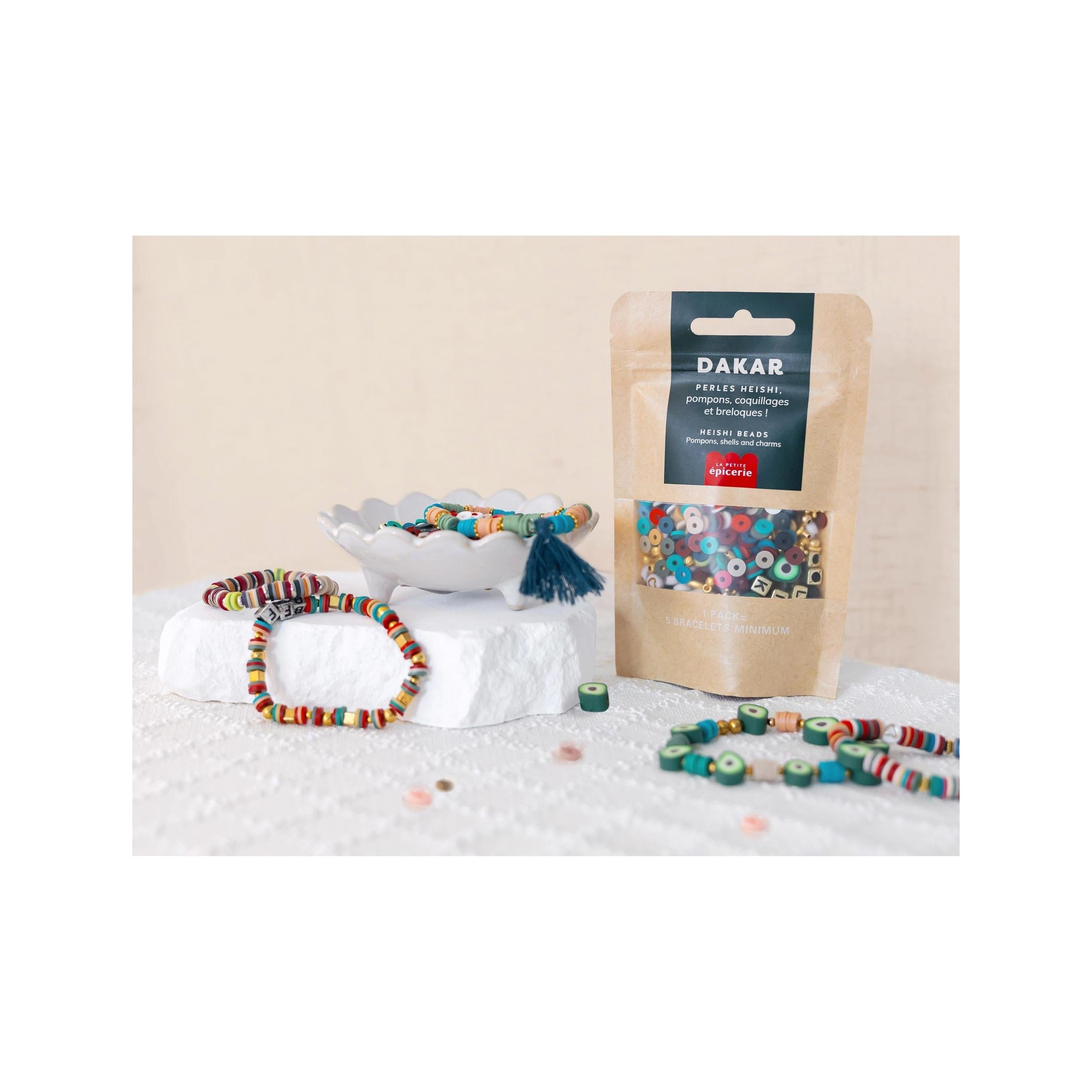 Mélange De Perles Heishi Et De Breloques - Dakar