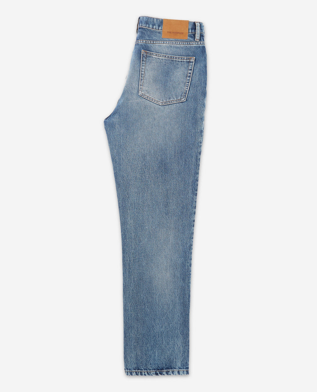 The Kooples - Jeans Délavé Bleu Coupe Droite Rétro - Homme