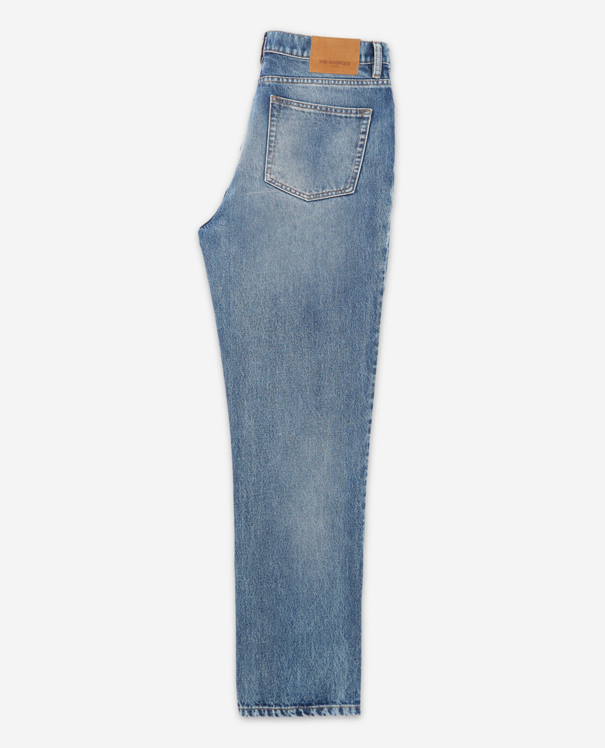 The Kooples - Jeans Délavé Bleu Coupe Droite Rétro - Homme