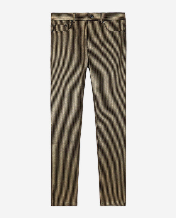 The Kooples - Pantalon Slim - Noir Et Doré - Homme