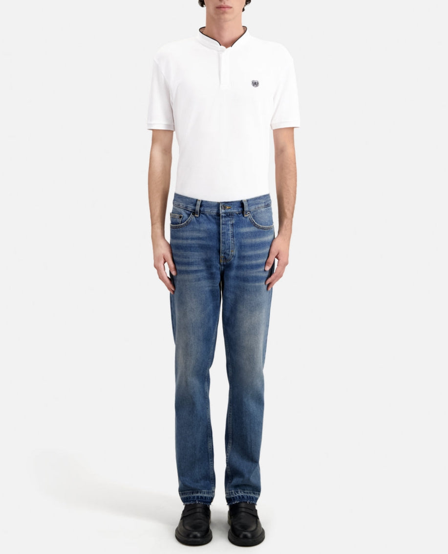 The Kooples - Jean Avec Ourlet Decousu Destroyed - Homme