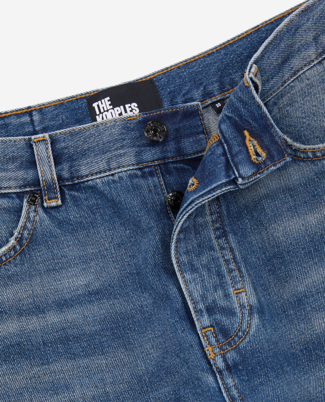 The Kooples - Jean Avec Ourlet Decousu Destroyed - Homme