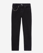 The Kooples - Jean Slim Noir Avec Chaine - Homme