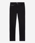 The Kooples - Jean Homme Brut Noir Poche Ticket Cuir - Homme