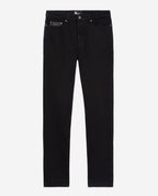 The Kooples - Jean Homme Brut Noir Poche Ticket Cuir - Homme