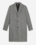 The Kooples - Manteau En Laine - Noir Et Blanc - Homme
