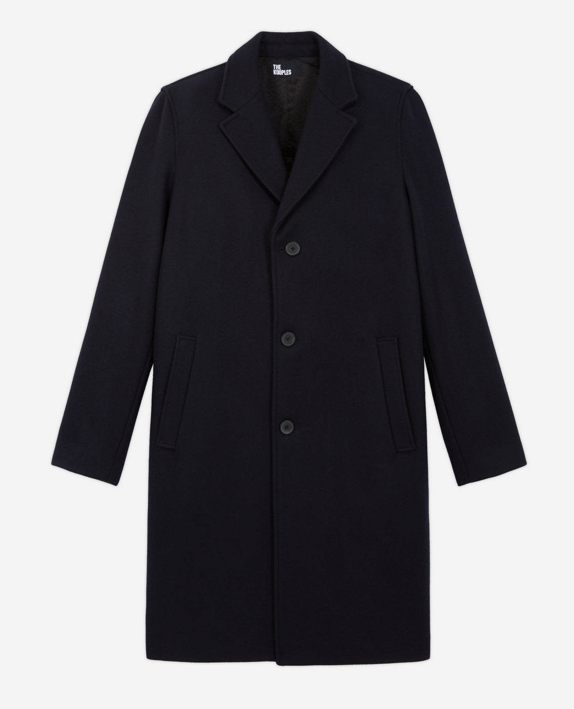 The Kooples - Manteau En Laine - Bleu Marine - Homme