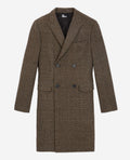The Kooples - Manteau Long Croise Motif Chevrons - Homme