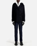 The Kooples - Caban Avec Col Fourrure Amovible - Homme