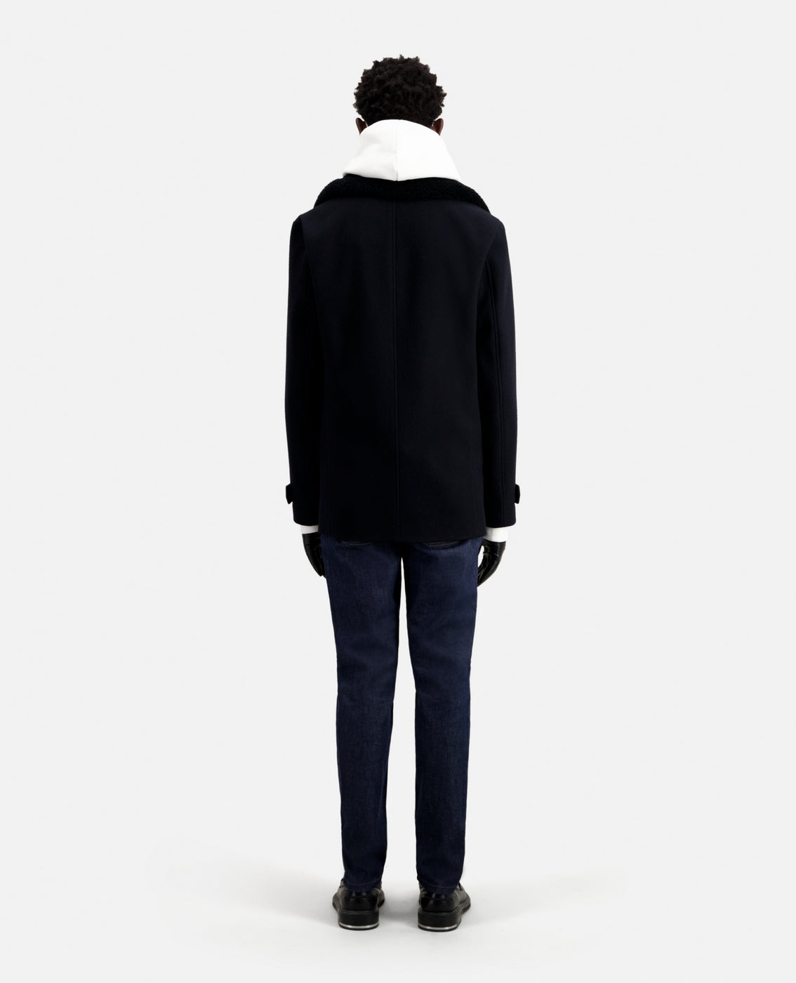 The Kooples - Caban Avec Col Fourrure Amovible - Homme