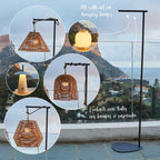 Hold Me - Support Lampe - Acier - Gris