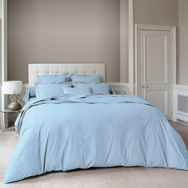 Percale Unie - Housse De Couette - Bleu Ciel