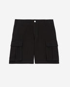 The Kooples - Short Noir Coton Biologique À Poches Cargo - Homme