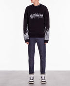 The Kooples - Sweat Avec Print The Kooples Flammes + Flammes Sur Les Manches - Homme