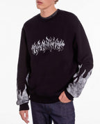 The Kooples - Sweat Avec Print The Kooples Flammes + Flammes Sur Les Manches - Homme