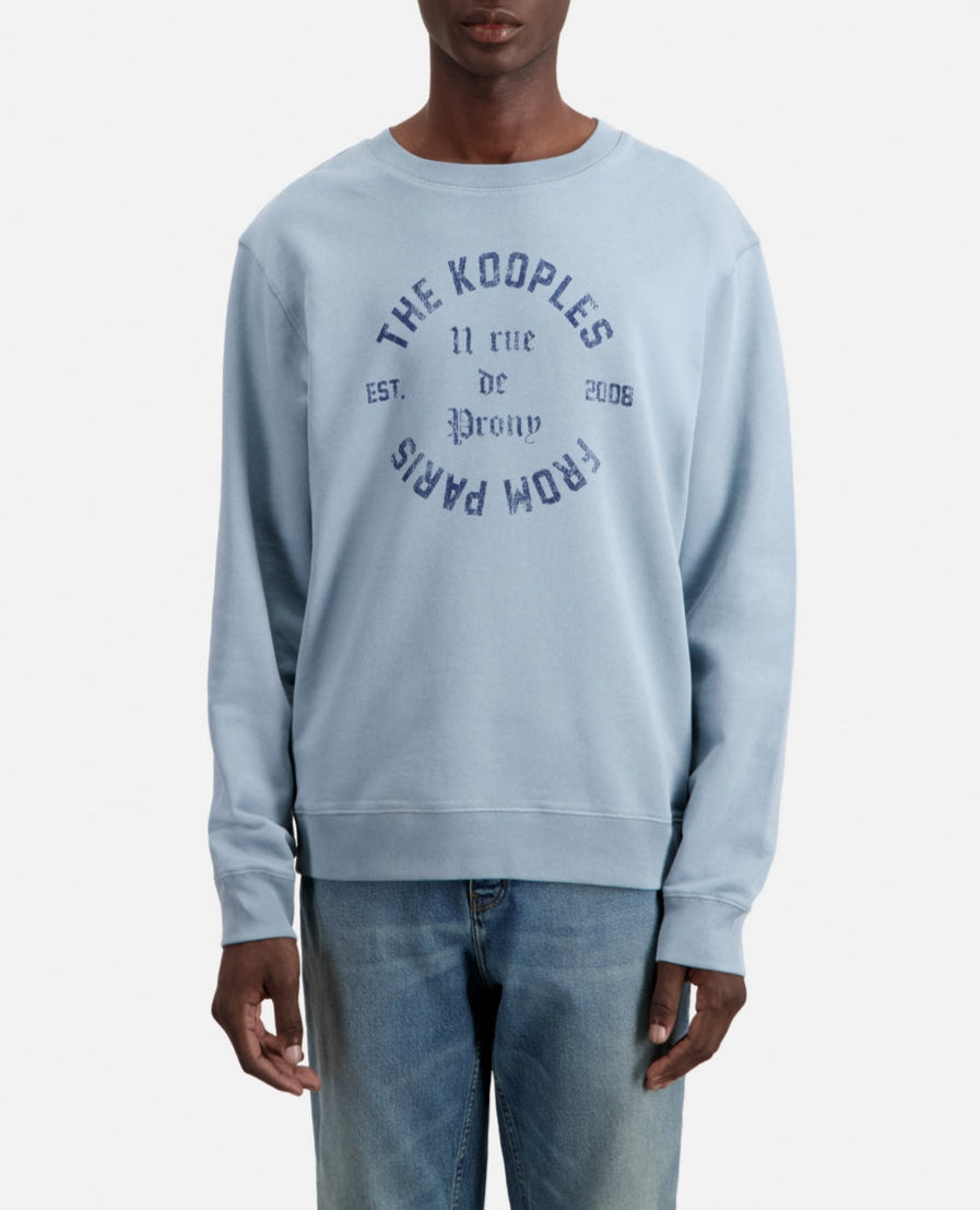 The Kooples - Sweat Avec Print Blason Devant - Homme
