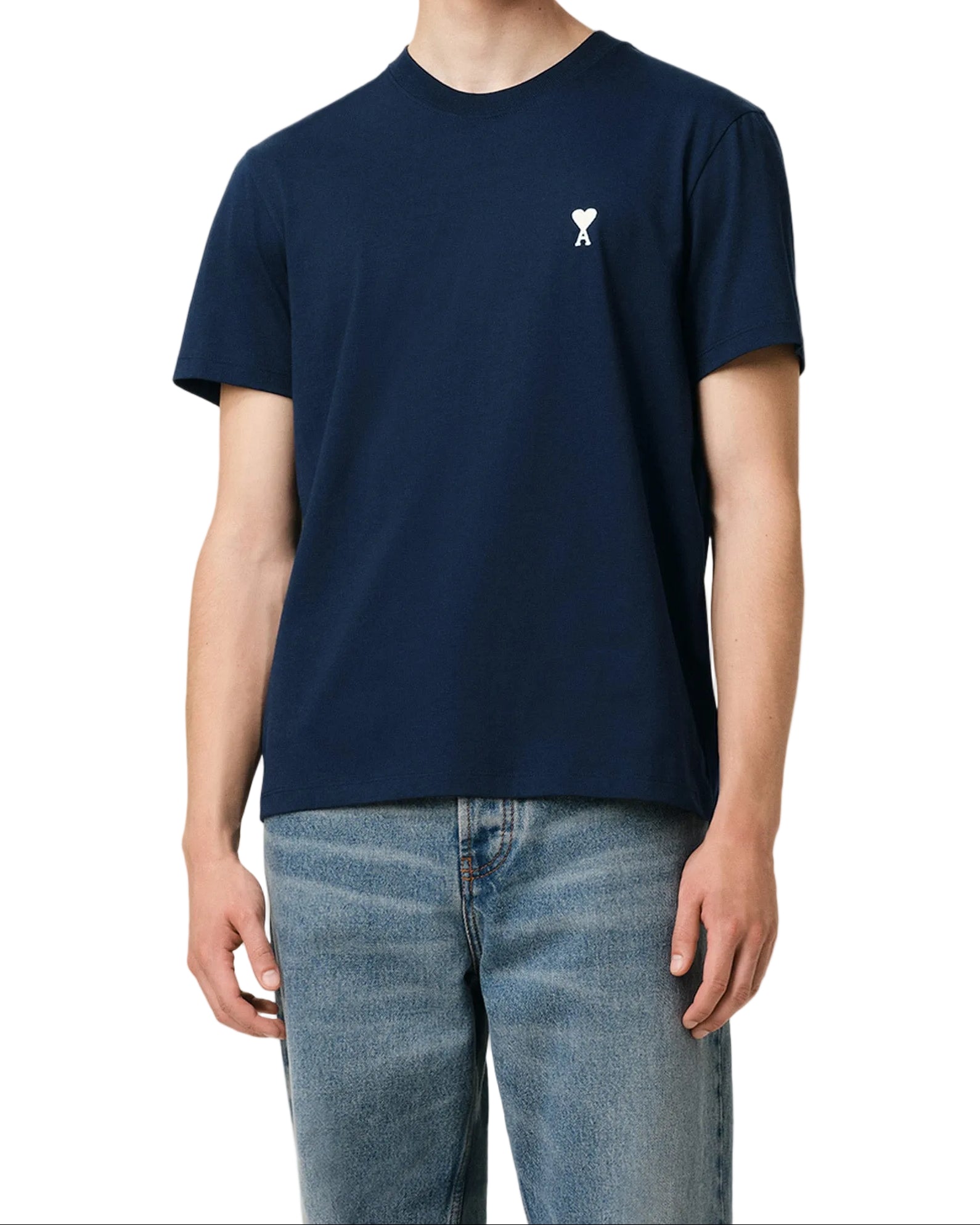 Ami Paris - T-Shirt Ami De Coeur – Bleu Blanc